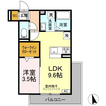 T-Success 301号室 間取り