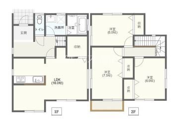 高丘西3丁目貸家 間取り