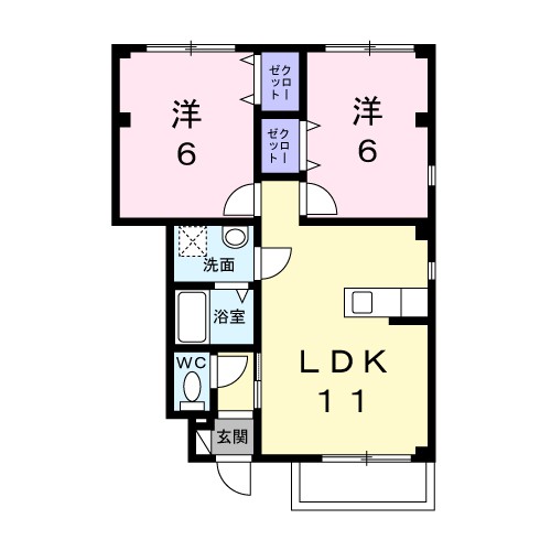 エル・シャローム・輝 101号室 間取り