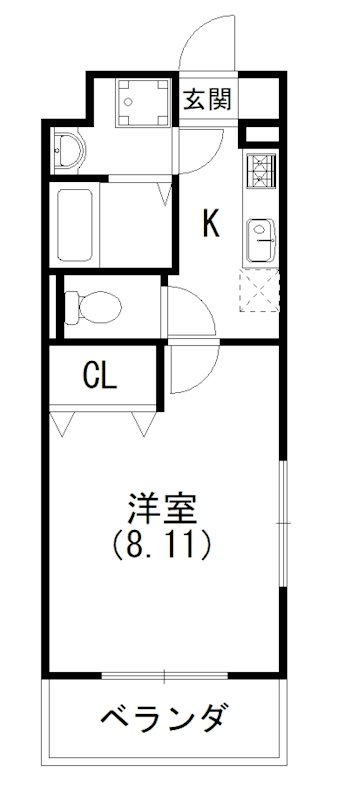 ヴィーガ 201号室 間取り