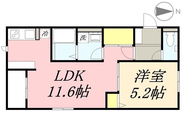 ゆずハイム 202号室 間取り
