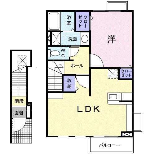 N・ジェルメ 201号室 間取り