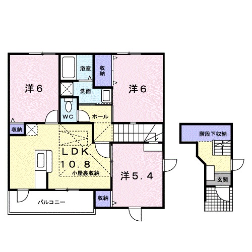 アルコ・イーリスA 202号室 間取り
