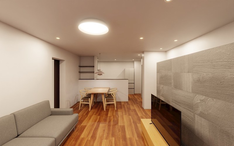 （仮称）和田町賃貸マンション新築 リビング