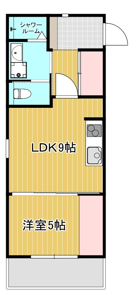 THE tOWL（ザ・トール） 301号室 間取り