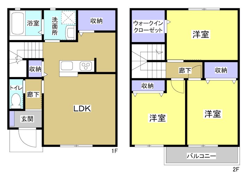 チャオ B号室 間取り
