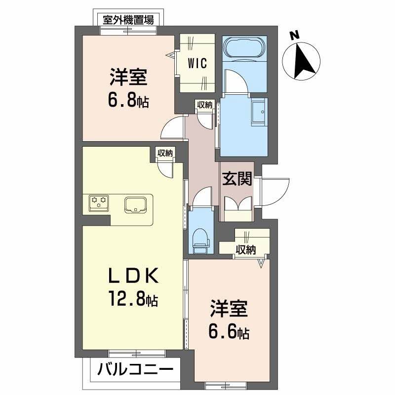グランディア古川 301号室 間取り
