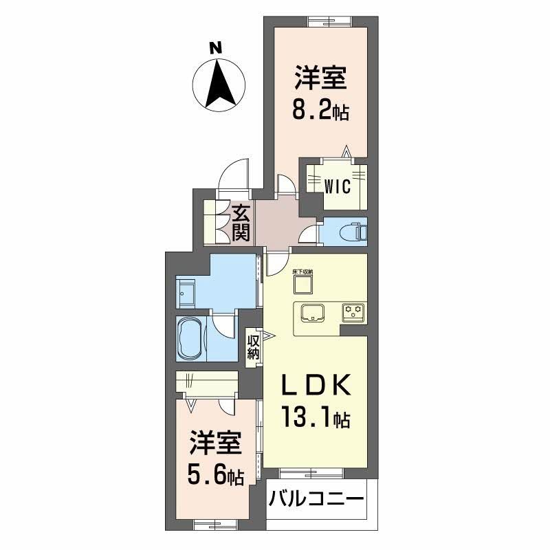 イルストーン古川 202号室 間取り