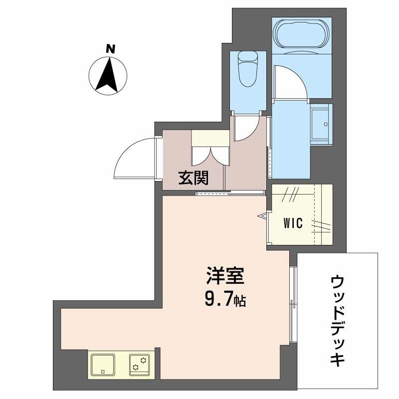 グリシーヌ砂山 101号室 間取り