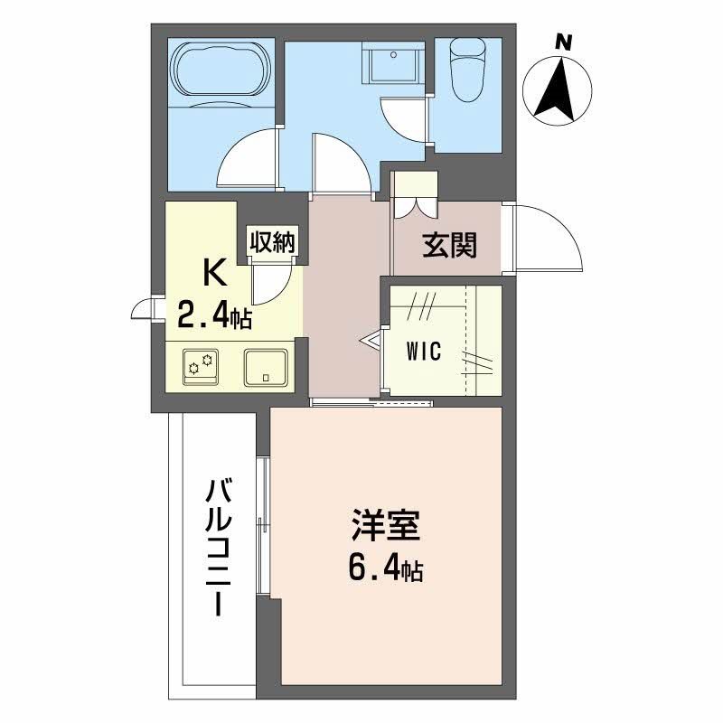 グリシーヌ砂山 202号室 間取り