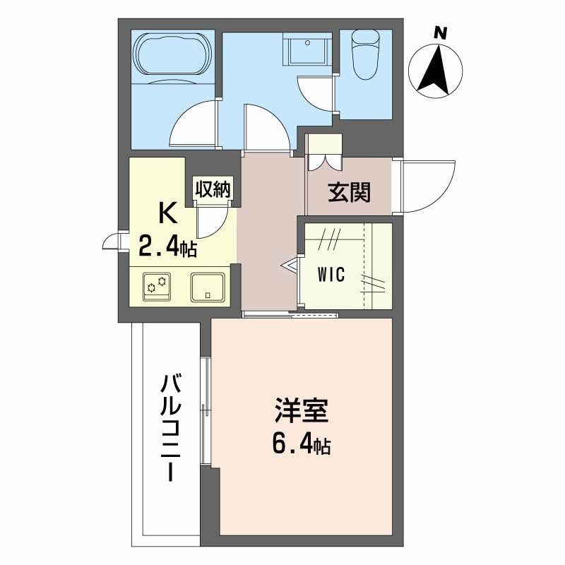 グリシーヌ砂山 402号室 間取り