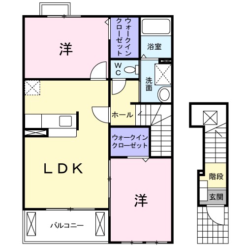サンリットⅢ 203号室 間取り