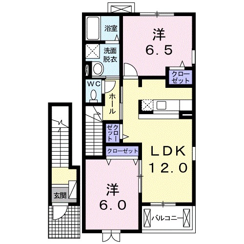 しなの F 205号室 間取り
