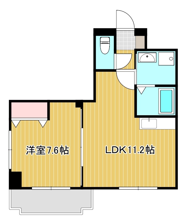 ザ・レジデンス元魚 501号室 間取り