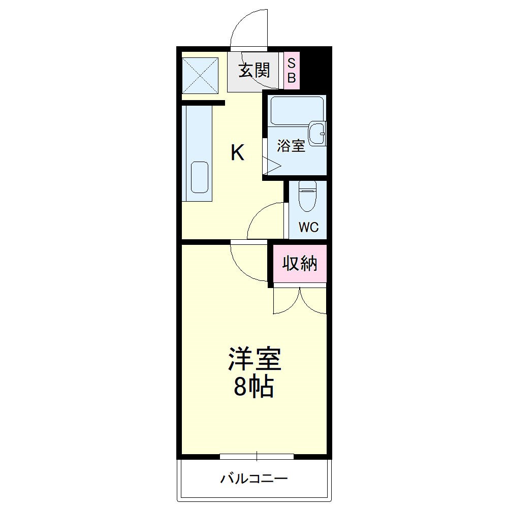 すこやかメロディ 302号室 間取り