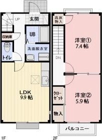 Sun Shine 1号室 間取り