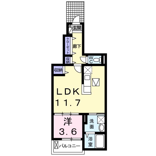 ベル・コリーヌⅡ 102号室 間取り