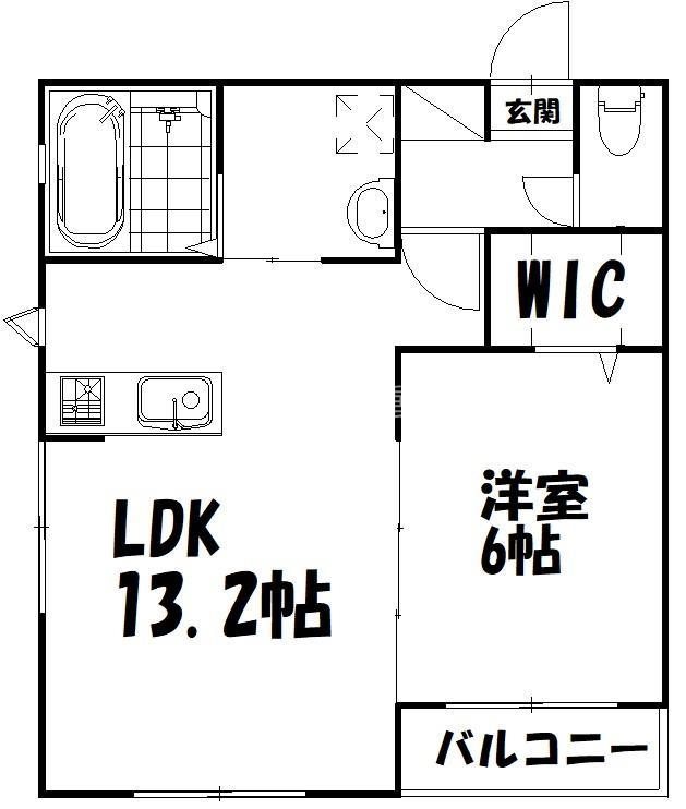 ロゼッタ住吉 202号室 間取り