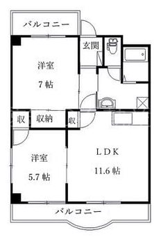 マンションウィズ 302号室 間取り