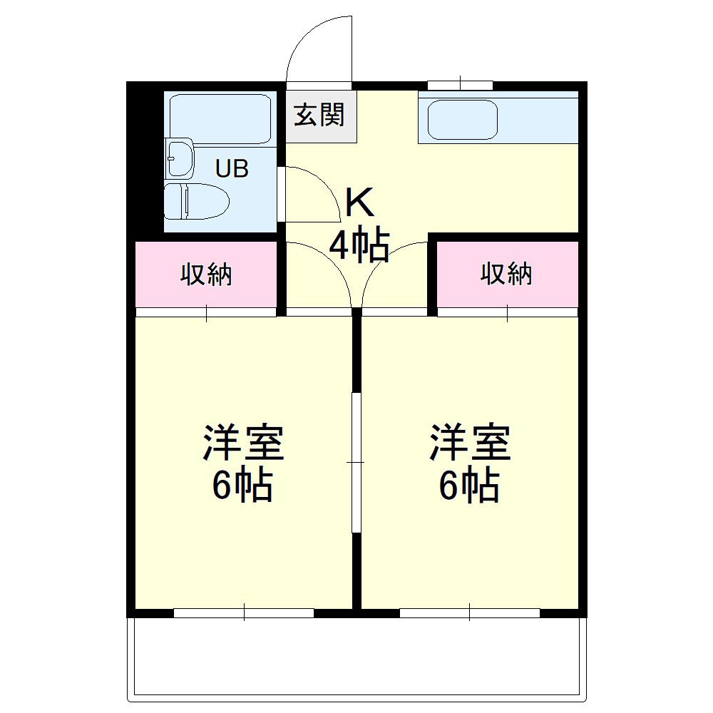 ラ・ファミーユ 205号室 間取り