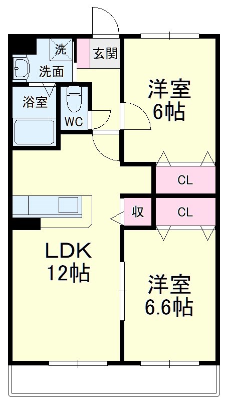 マンション白樺Ⅱ 303号室 間取り