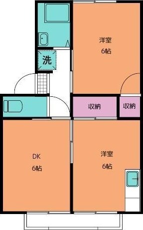 ビラ・セゾンA 間取り図