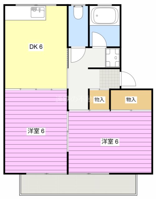 コーポ神谷Ⅰ 202号室 間取り