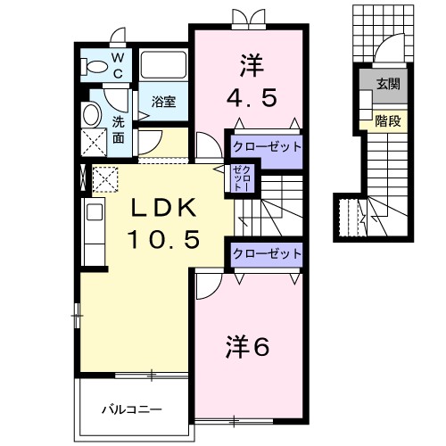 グランシャリオＢ 間取り図