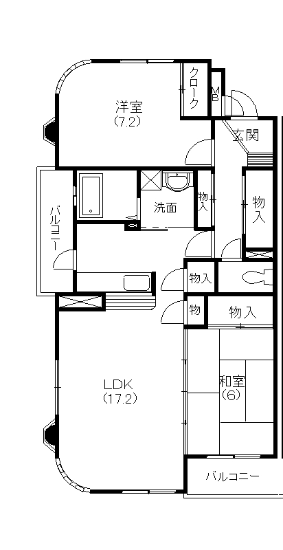 JUNO 305号室 間取り