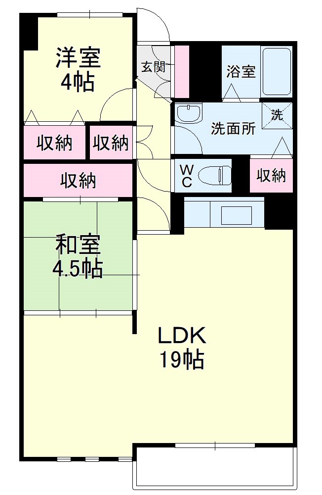 パークビュー四ツ池 間取り図