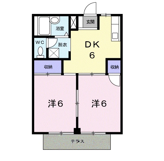 ラフォーレミキ 105号室 間取り