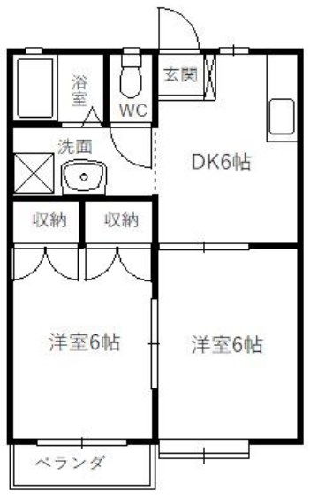 ハイツハイブリッジ 間取り