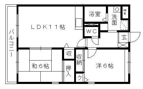 ボヌール上西Ⅲ 間取り