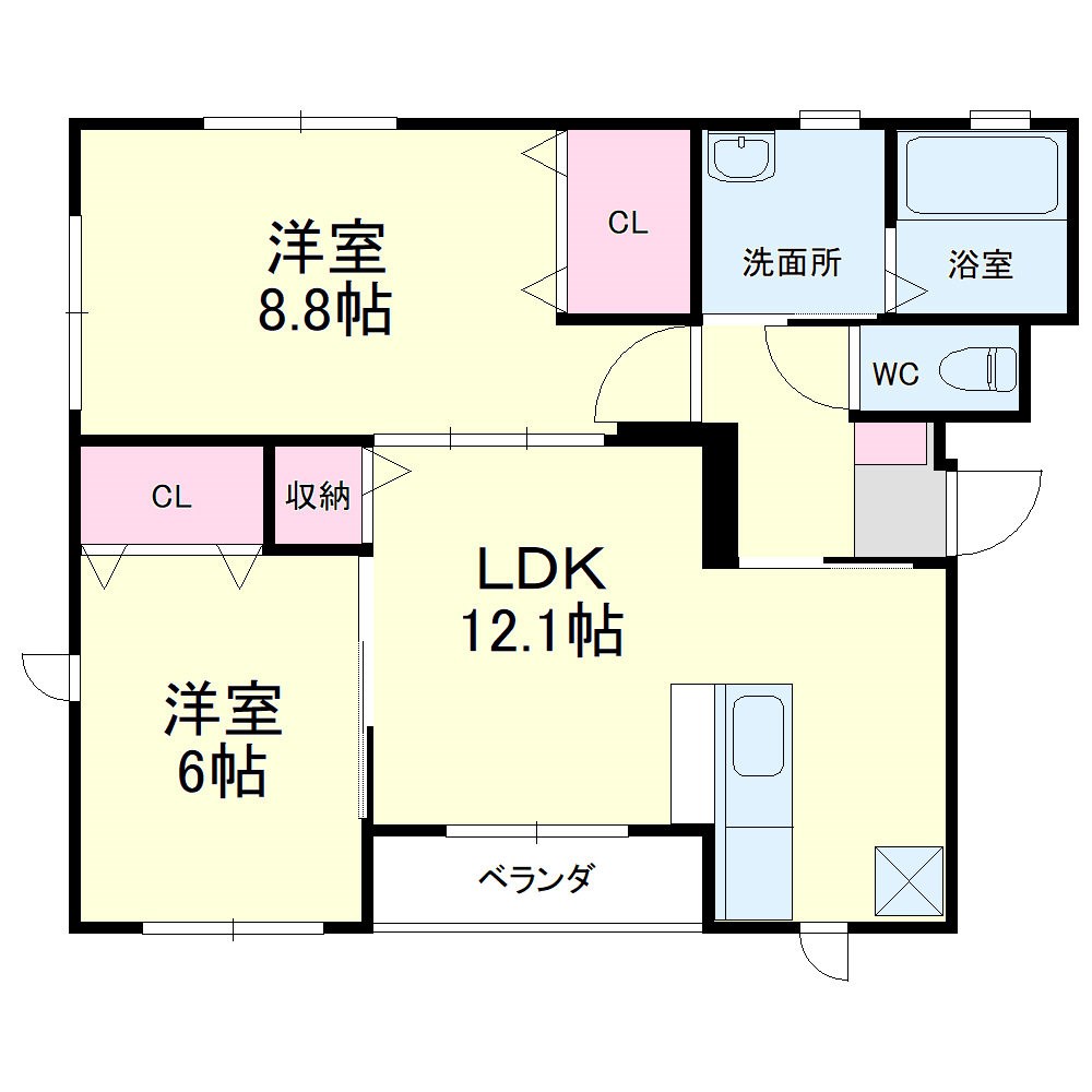 Fill Blanc(フィルブラン) 間取り図