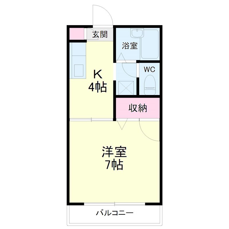 キュービックハイツ 間取り図
