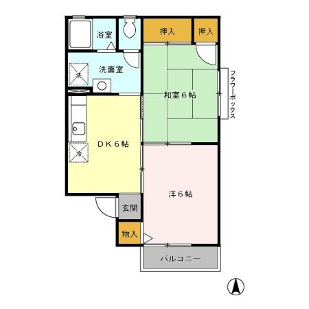 セジュールエマＣ 間取り図