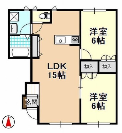 サザンコート 間取り図
