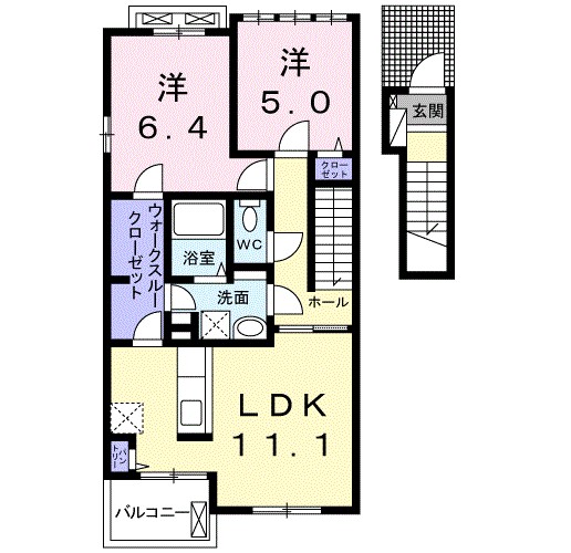 プリムローズⅢ 間取り図