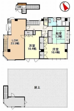 みれ２１ビル（居住用） 間取り図