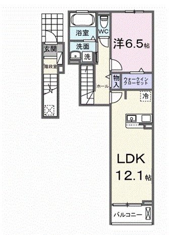 アルバ　涼 間取り図