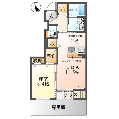 シェルル・ロココモダンⅡ本沢合（仮） 間取り図