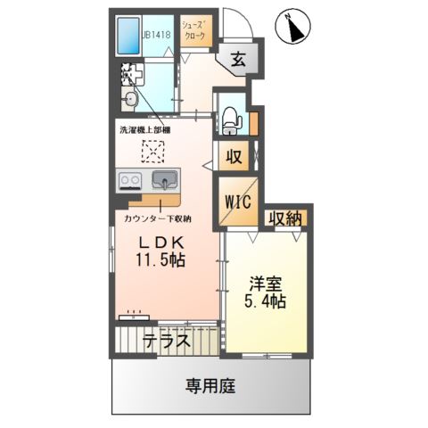 シェルル・ロココモダンⅡ本沢合（仮） 間取り図