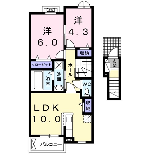 プラシードⅡ 間取り図