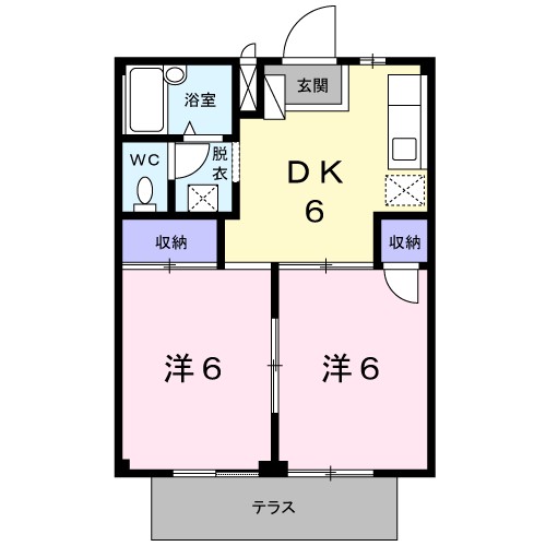 キャピタル涼松 間取り図