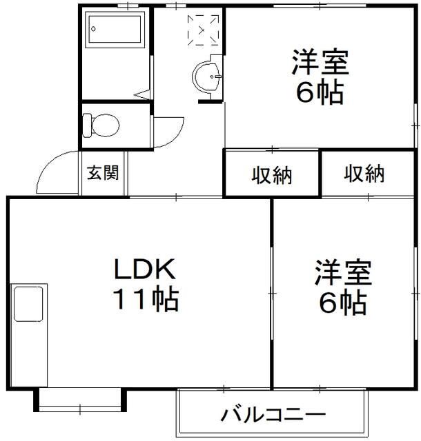 エスぺランス広沢B 間取り図