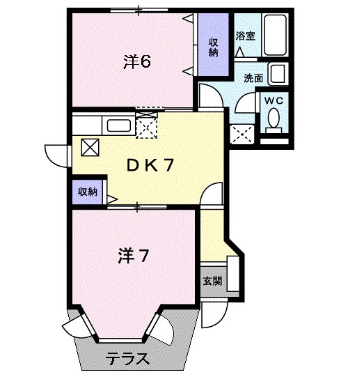 エクセルＫ１ 間取り図
