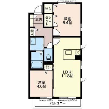 アンシャンテ 間取り図