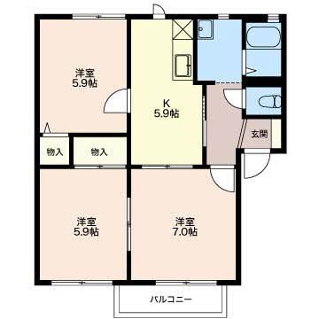 グリーンプラーサ 間取り図