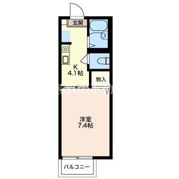 ツインコスモスB 間取り図