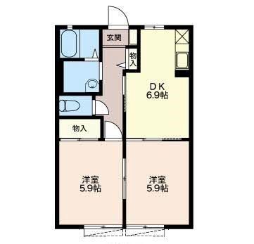 ブラセール加茂 間取り図